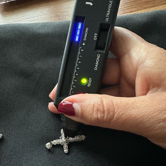 Diamond Silver Cross - Picture 8 of 10